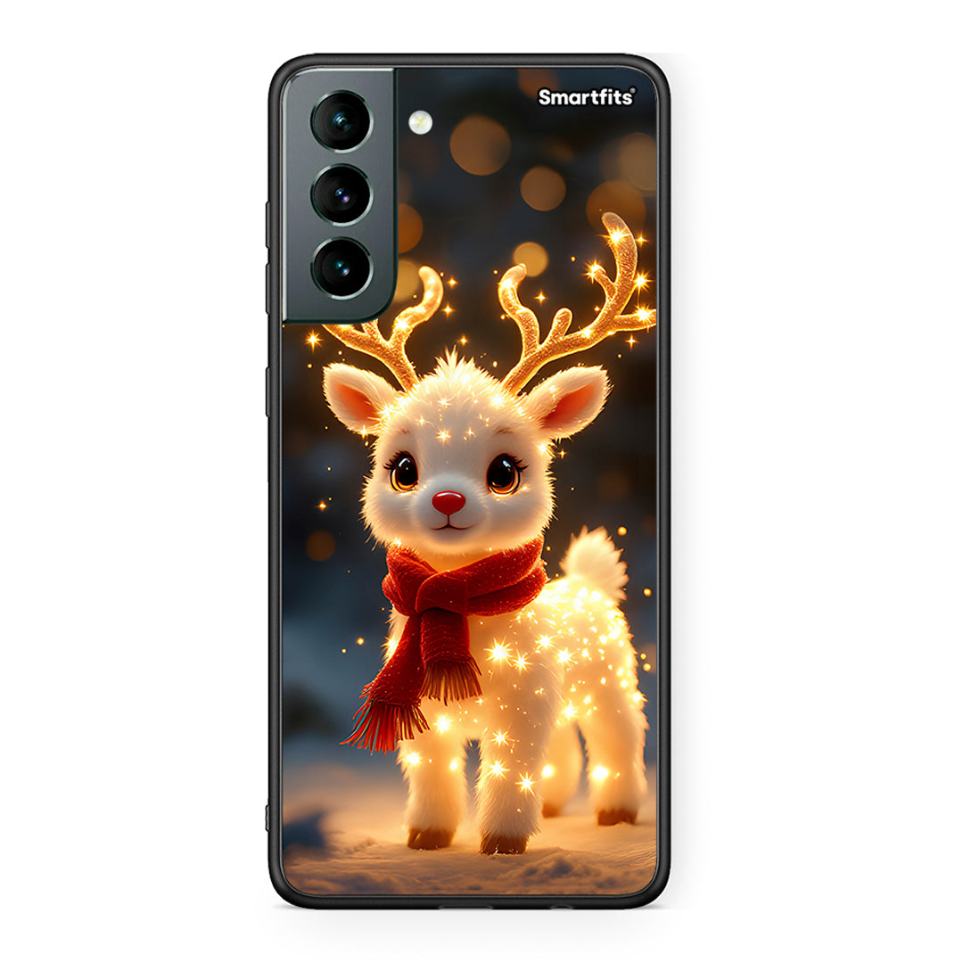 Samsung S21 Christmas Cutie θήκη από τη Smartfits με σχέδιο στο πίσω μέρος και μαύρο περίβλημα | Smartphone case with colorful back and black bezels by Smartfits