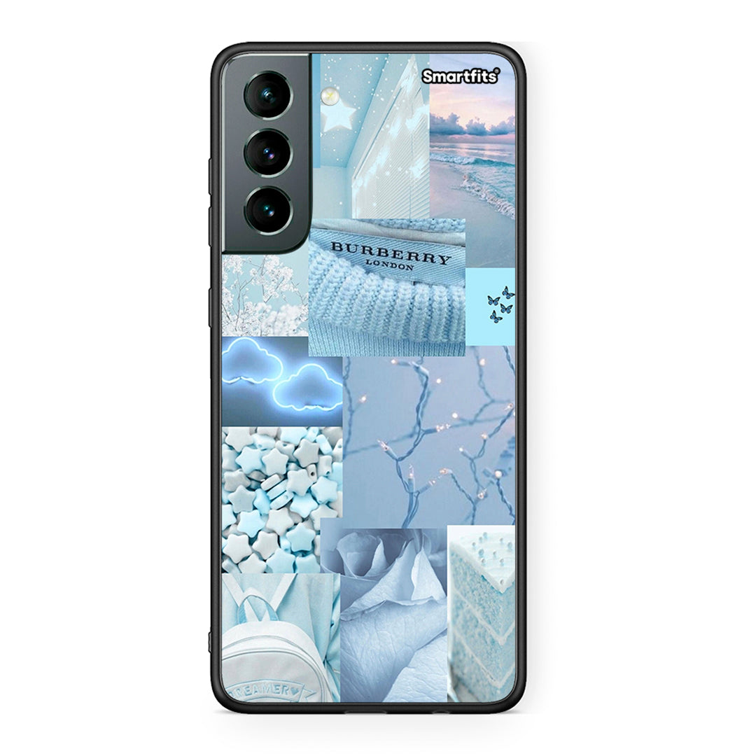 Samsung S21 Ciel Aesthetic Collage θήκη από τη Smartfits με σχέδιο στο πίσω μέρος και μαύρο περίβλημα | Smartphone case with colorful back and black bezels by Smartfits