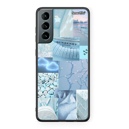 Samsung S21 Ciel Aesthetic Collage θήκη από τη Smartfits με σχέδιο στο πίσω μέρος και μαύρο περίβλημα | Smartphone case with colorful back and black bezels by Smartfits