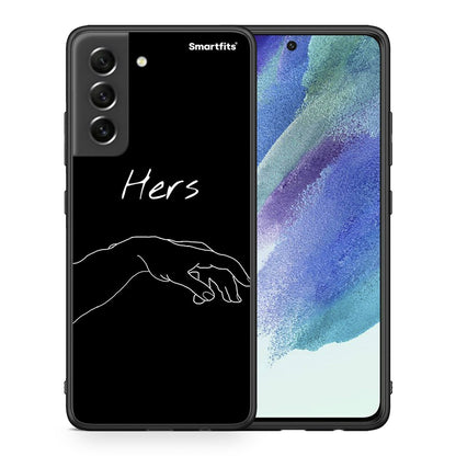 Θήκη Αγίου Βαλεντίνου Samsung S21 FE Aeshetic Love 1 από τη Smartfits με σχέδιο στο πίσω μέρος και μαύρο περίβλημα | Samsung S21 FE Aeshetic Love 1 case with colorful back and black bezels