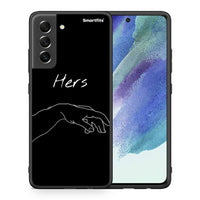 Thumbnail for Θήκη Αγίου Βαλεντίνου Samsung S21 FE Aeshetic Love 1 από τη Smartfits με σχέδιο στο πίσω μέρος και μαύρο περίβλημα | Samsung S21 FE Aeshetic Love 1 case with colorful back and black bezels