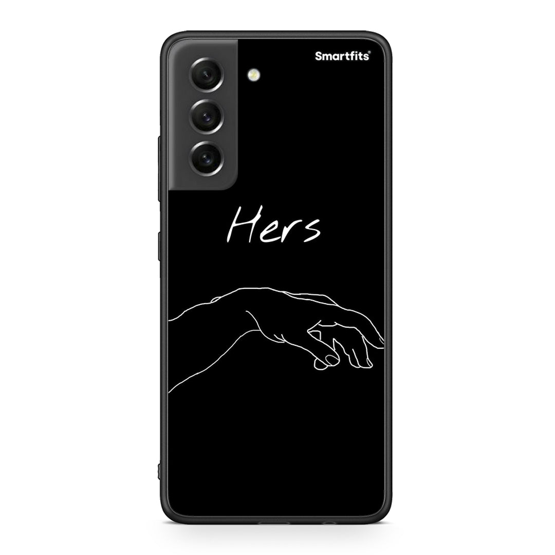 Samsung S21 FE Aeshetic Love 1 Θήκη Αγίου Βαλεντίνου από τη Smartfits με σχέδιο στο πίσω μέρος και μαύρο περίβλημα | Smartphone case with colorful back and black bezels by Smartfits