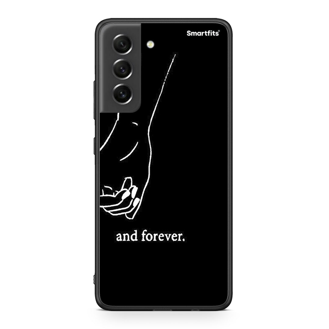 Samsung S21 FE Always & Forever 2 Θήκη Αγίου Βαλεντίνου από τη Smartfits με σχέδιο στο πίσω μέρος και μαύρο περίβλημα | Smartphone case with colorful back and black bezels by Smartfits