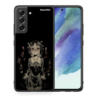 Thumbnail for Θήκη Samsung S21 FE Anime Girl από τη Smartfits με σχέδιο στο πίσω μέρος και μαύρο περίβλημα | Samsung S21 FE Anime Girl case with colorful back and black bezels