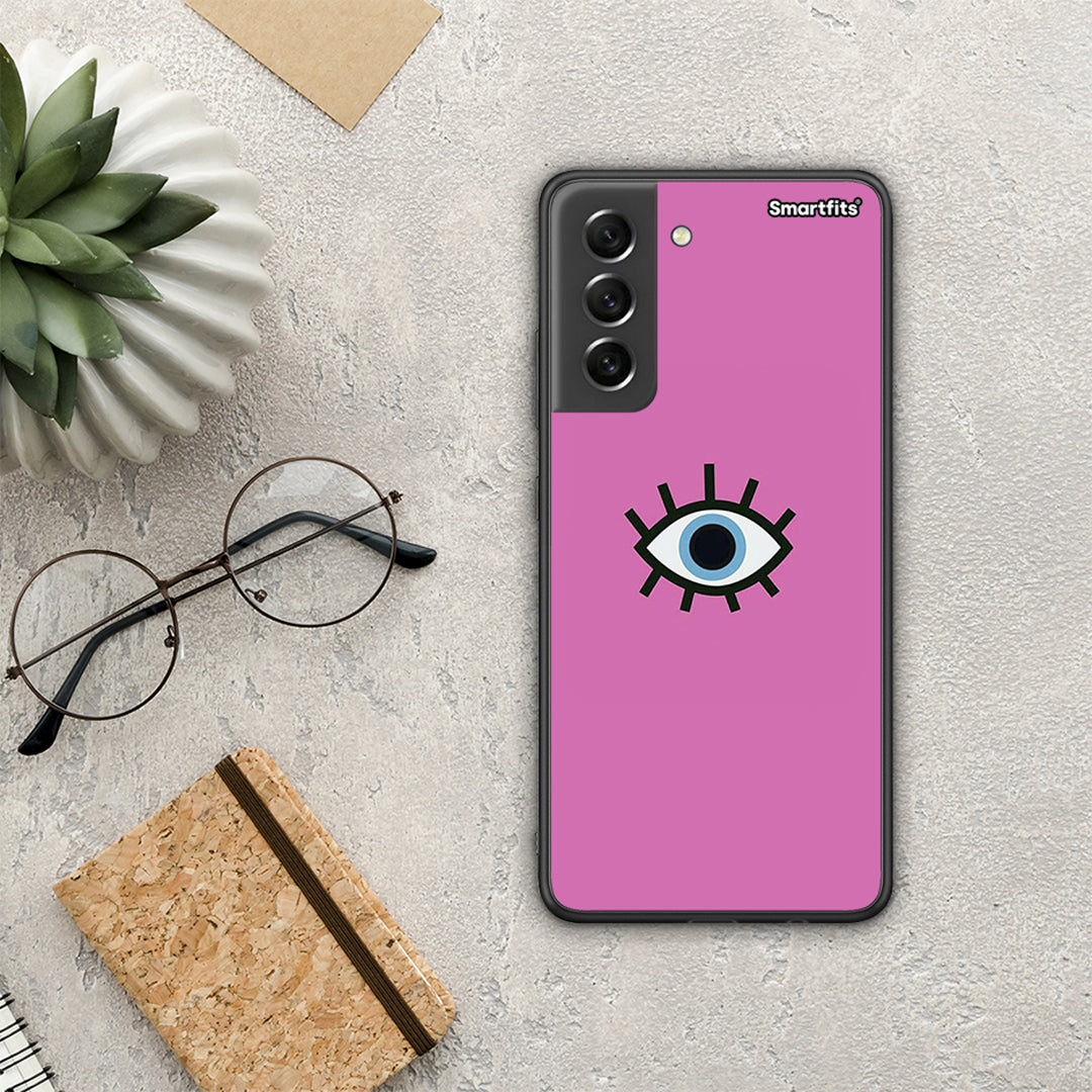 Blue Eye Pink - Samsung Galaxy S21 FE θήκη