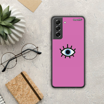 Blue Eye Pink - Samsung Galaxy S21 FE θήκη