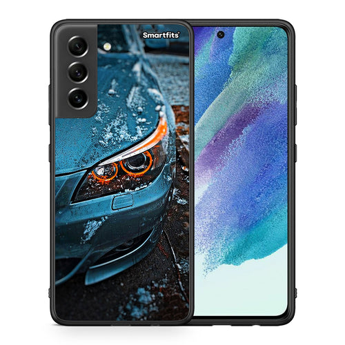 Θήκη Samsung S21 FE Bmw E60 από τη Smartfits με σχέδιο στο πίσω μέρος και μαύρο περίβλημα | Samsung S21 FE Bmw E60 case with colorful back and black bezels