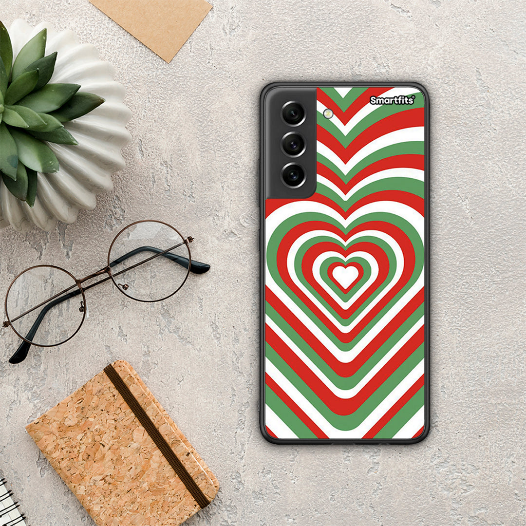 Christmas Hearts - Samsung Galaxy S21 FE θήκη