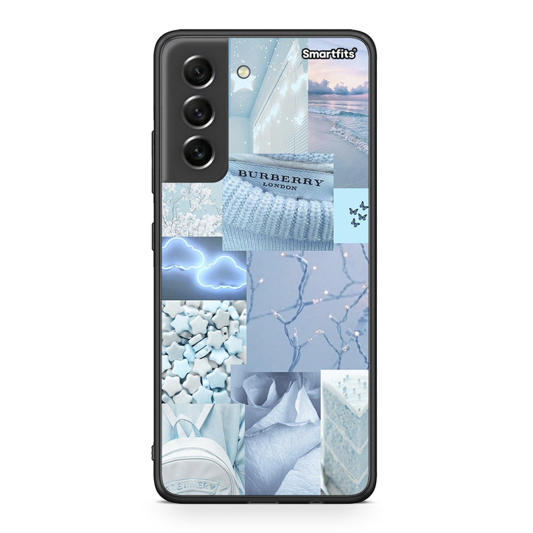 Samsung S21 FE Ciel Aesthetic Collage θήκη από τη Smartfits με σχέδιο στο πίσω μέρος και μαύρο περίβλημα | Smartphone case with colorful back and black bezels by Smartfits