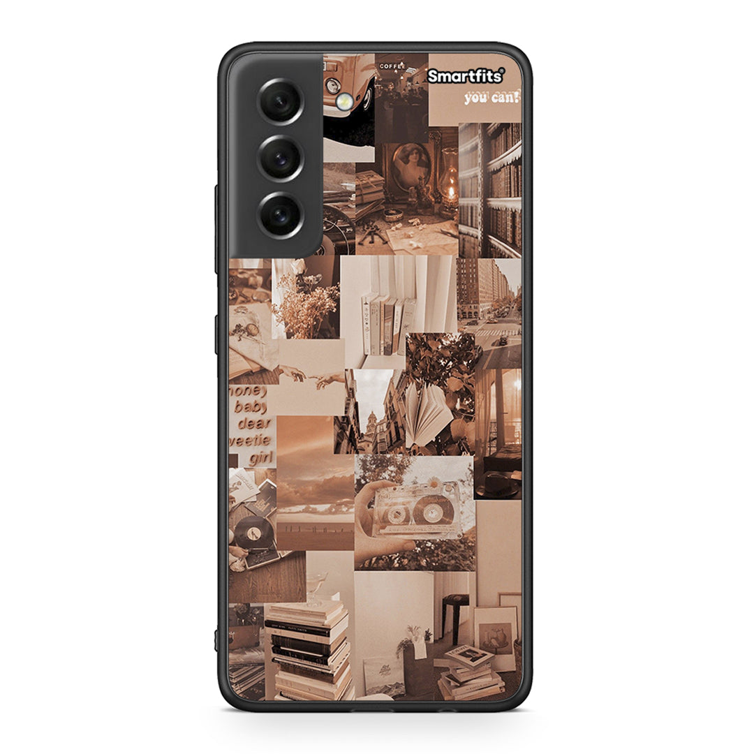 Samsung S21 FE Collage You Can Θήκη Αγίου Βαλεντίνου από τη Smartfits με σχέδιο στο πίσω μέρος και μαύρο περίβλημα | Smartphone case with colorful back and black bezels by Smartfits