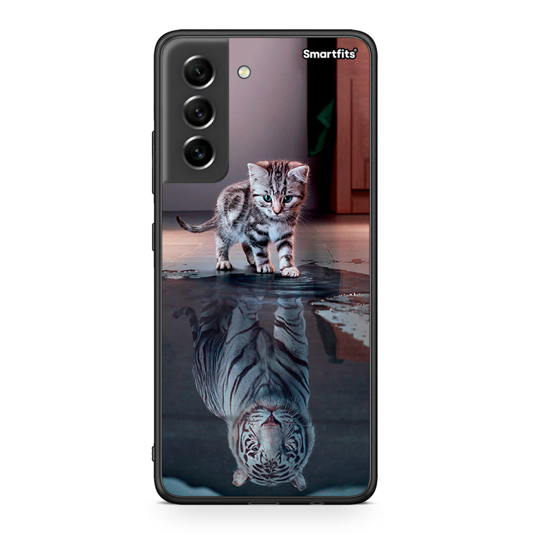 4 - Samsung S21 FE Tiger Cute case, cover, bumper