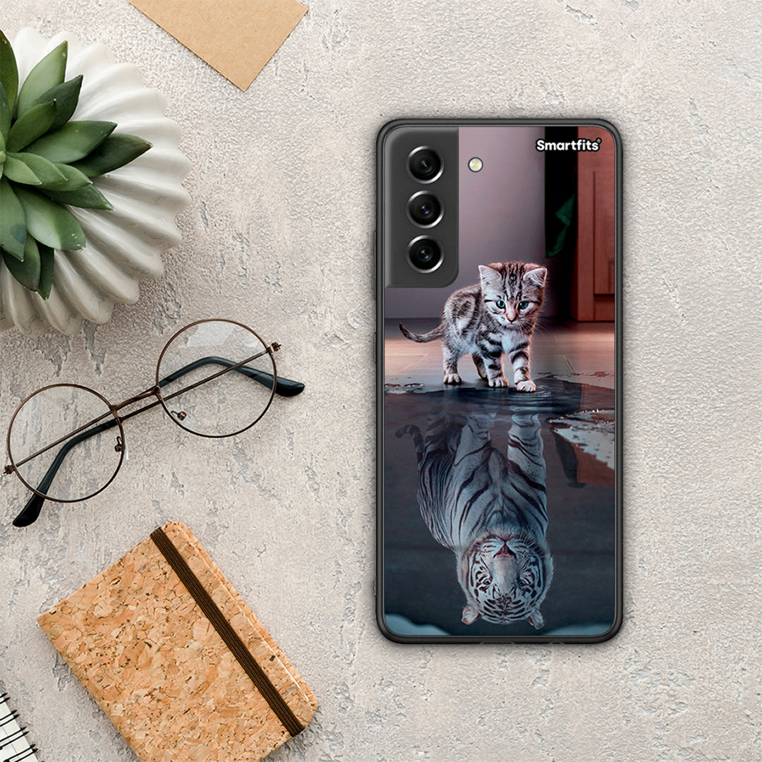 Cute Tiger - Samsung Galaxy S21 FE θήκη