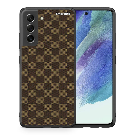Θήκη Samsung S21 FE Glamour Designer από τη Smartfits με σχέδιο στο πίσω μέρος και μαύρο περίβλημα | Samsung S21 FE Glamour Designer case with colorful back and black bezels