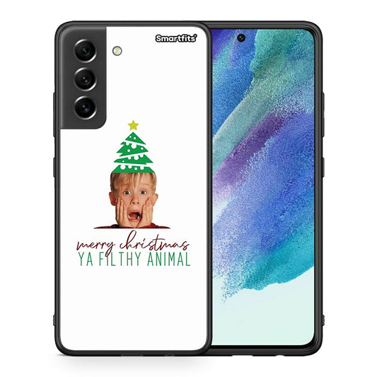 Θήκη Samsung S21 FE Filthy Animal από τη Smartfits με σχέδιο στο πίσω μέρος και μαύρο περίβλημα | Samsung S21 FE Filthy Animal case with colorful back and black bezels