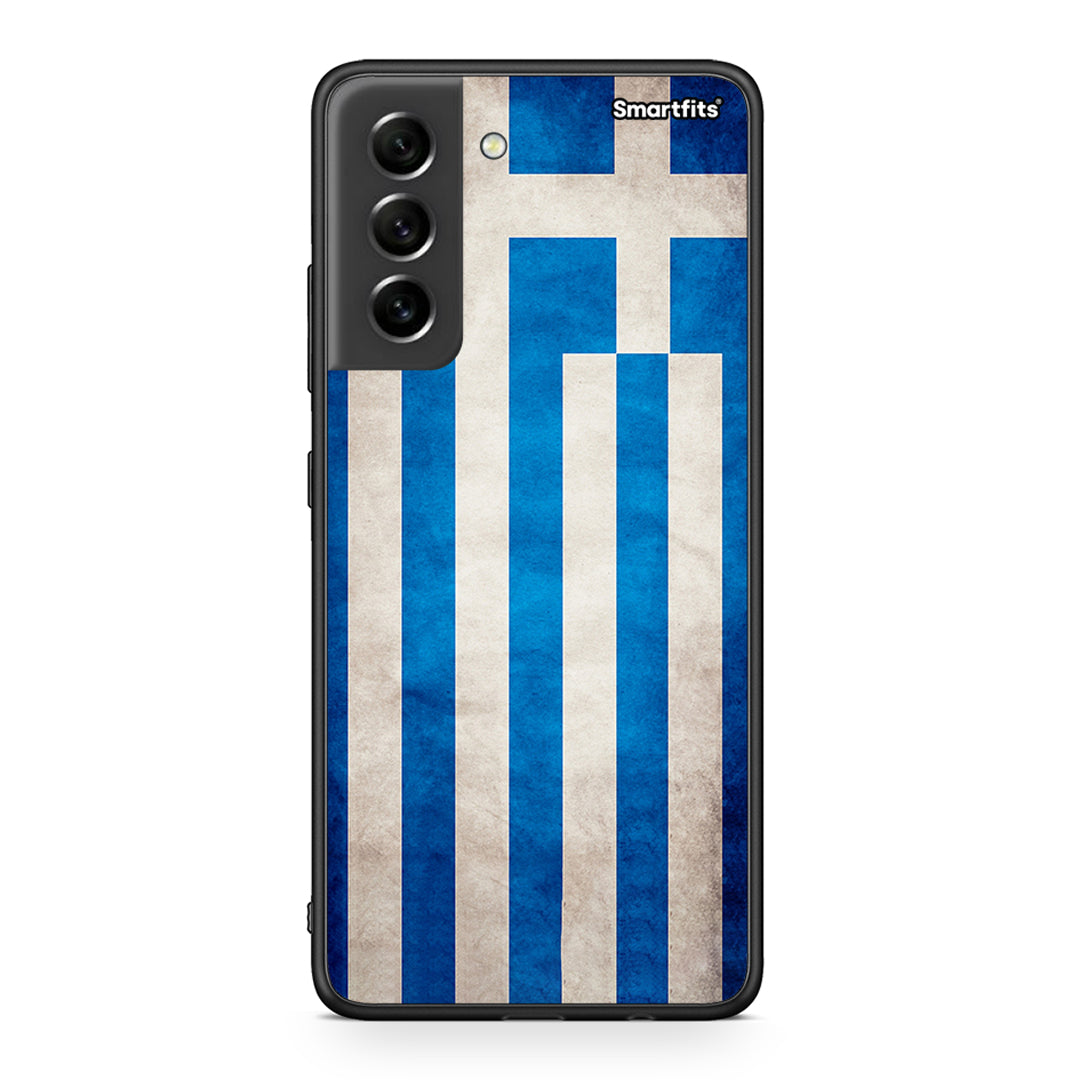 4 - Samsung S21 FE Greeek Flag case, cover, bumper
