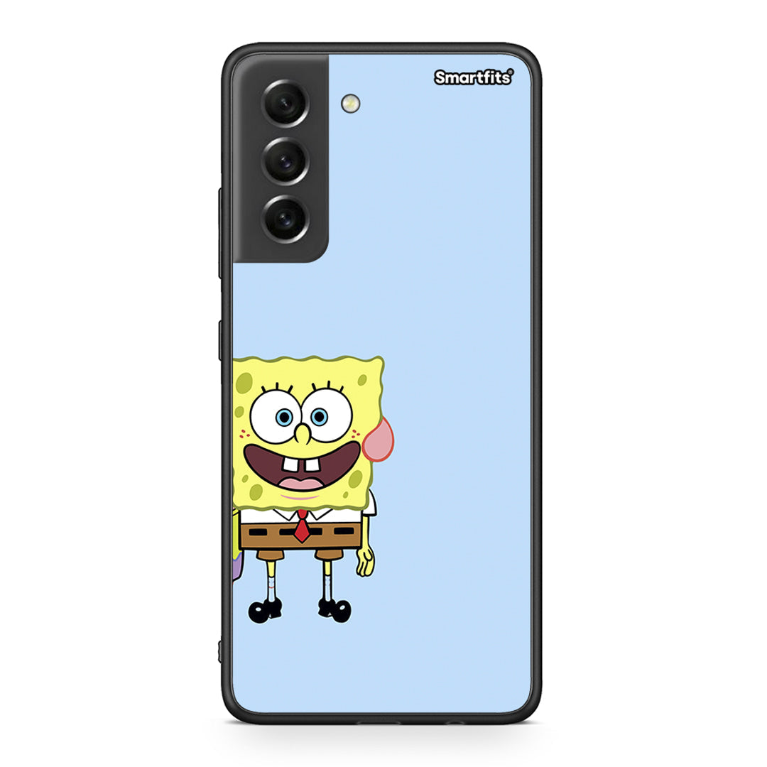 Samsung S21 FE Friends Bob θήκη από τη Smartfits με σχέδιο στο πίσω μέρος και μαύρο περίβλημα | Smartphone case with colorful back and black bezels by Smartfits
