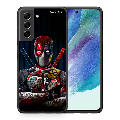 Θήκη Samsung S21 FE Funny Guy από τη Smartfits με σχέδιο στο πίσω μέρος και μαύρο περίβλημα | Samsung S21 FE Funny Guy case with colorful back and black bezels