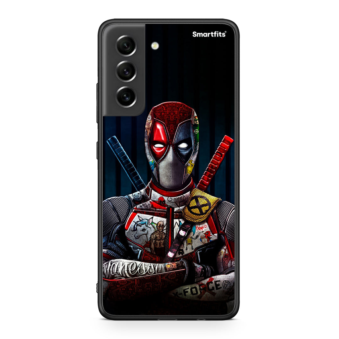 Samsung S21 FE Funny Guy θήκη από τη Smartfits με σχέδιο στο πίσω μέρος και μαύρο περίβλημα | Smartphone case with colorful back and black bezels by Smartfits