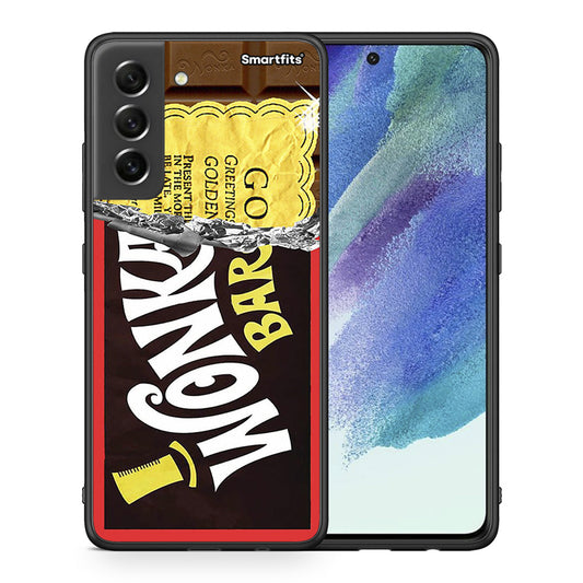 Θήκη Samsung S21 FE Golden Ticket από τη Smartfits με σχέδιο στο πίσω μέρος και μαύρο περίβλημα | Samsung S21 FE Golden Ticket case with colorful back and black bezels