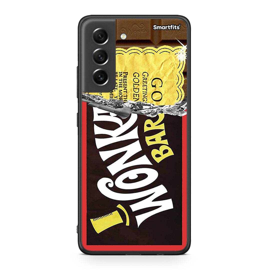 Samsung S21 FE Golden Ticket θήκη από τη Smartfits με σχέδιο στο πίσω μέρος και μαύρο περίβλημα | Smartphone case with colorful back and black bezels by Smartfits