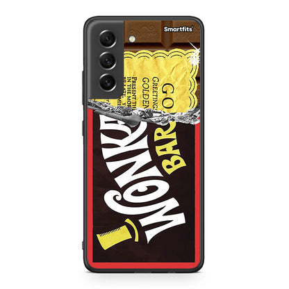 Samsung S21 FE Golden Ticket θήκη από τη Smartfits με σχέδιο στο πίσω μέρος και μαύρο περίβλημα | Smartphone case with colorful back and black bezels by Smartfits