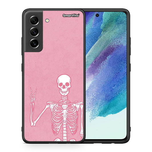 Θήκη Samsung S21 FE Halloween Motivation από τη Smartfits με σχέδιο στο πίσω μέρος και μαύρο περίβλημα | Samsung S21 FE Halloween Motivation case with colorful back and black bezels