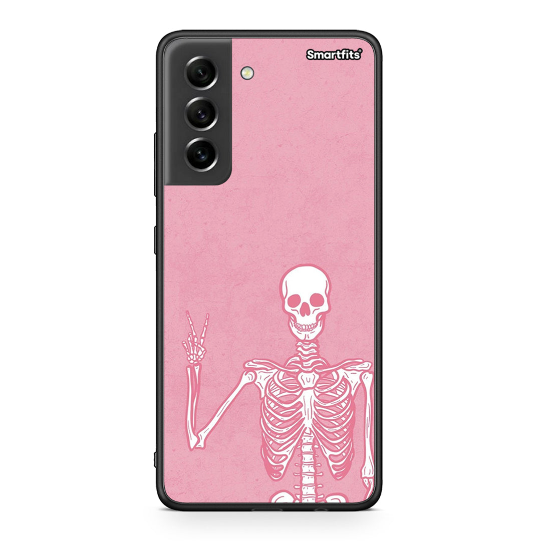 Samsung S21 FE Halloween Motivation Θήκη από τη Smartfits με σχέδιο στο πίσω μέρος και μαύρο περίβλημα | Smartphone case with colorful back and black bezels by Smartfits