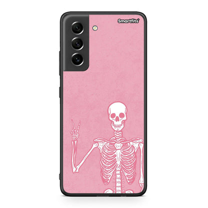 Samsung S21 FE Halloween Motivation Θήκη από τη Smartfits με σχέδιο στο πίσω μέρος και μαύρο περίβλημα | Smartphone case with colorful back and black bezels by Smartfits