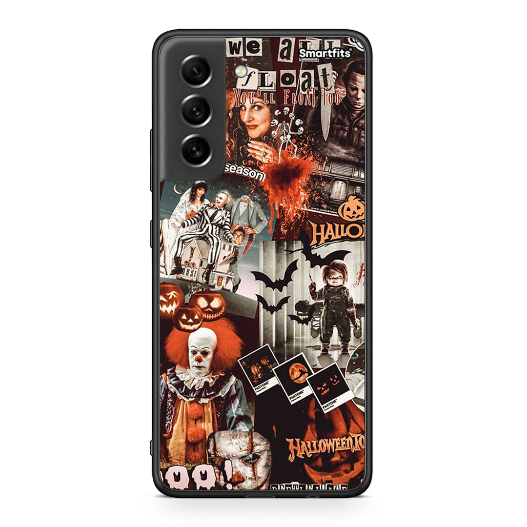 Samsung S21 FE Halloween Spooky Season Θήκη από τη Smartfits με σχέδιο στο πίσω μέρος και μαύρο περίβλημα | Smartphone case with colorful back and black bezels by Smartfits