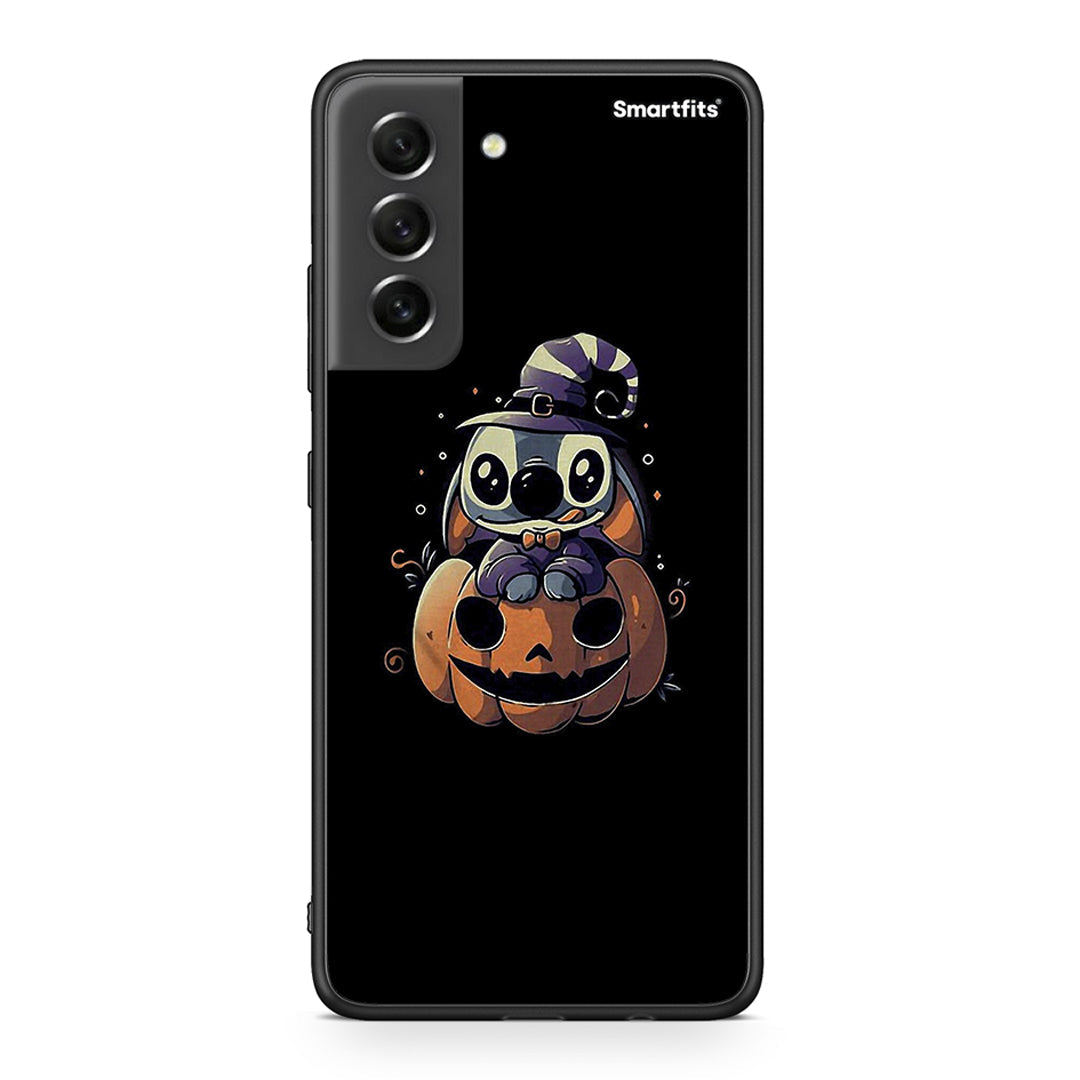 Samsung S21 FE Halloween Stitch θήκη από τη Smartfits με σχέδιο στο πίσω μέρος και μαύρο περίβλημα | Smartphone case with colorful back and black bezels by Smartfits