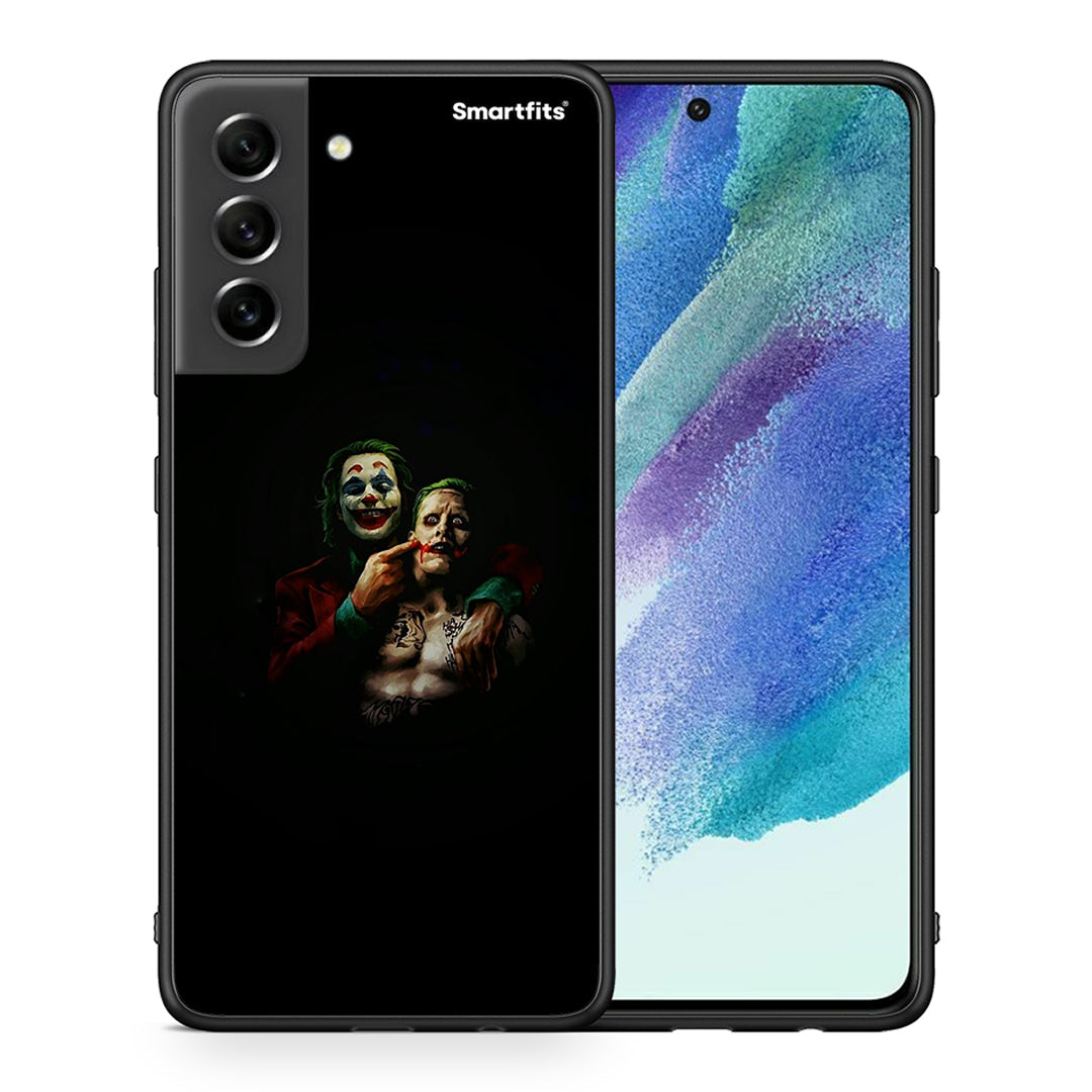 Θήκη Samsung S21 FE Clown Hero από τη Smartfits με σχέδιο στο πίσω μέρος και μαύρο περίβλημα | Samsung S21 FE Clown Hero case with colorful back and black bezels