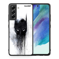 Thumbnail for Θήκη Samsung S21 FE Paint Bat Hero από τη Smartfits με σχέδιο στο πίσω μέρος και μαύρο περίβλημα | Samsung S21 FE Paint Bat Hero case with colorful back and black bezels