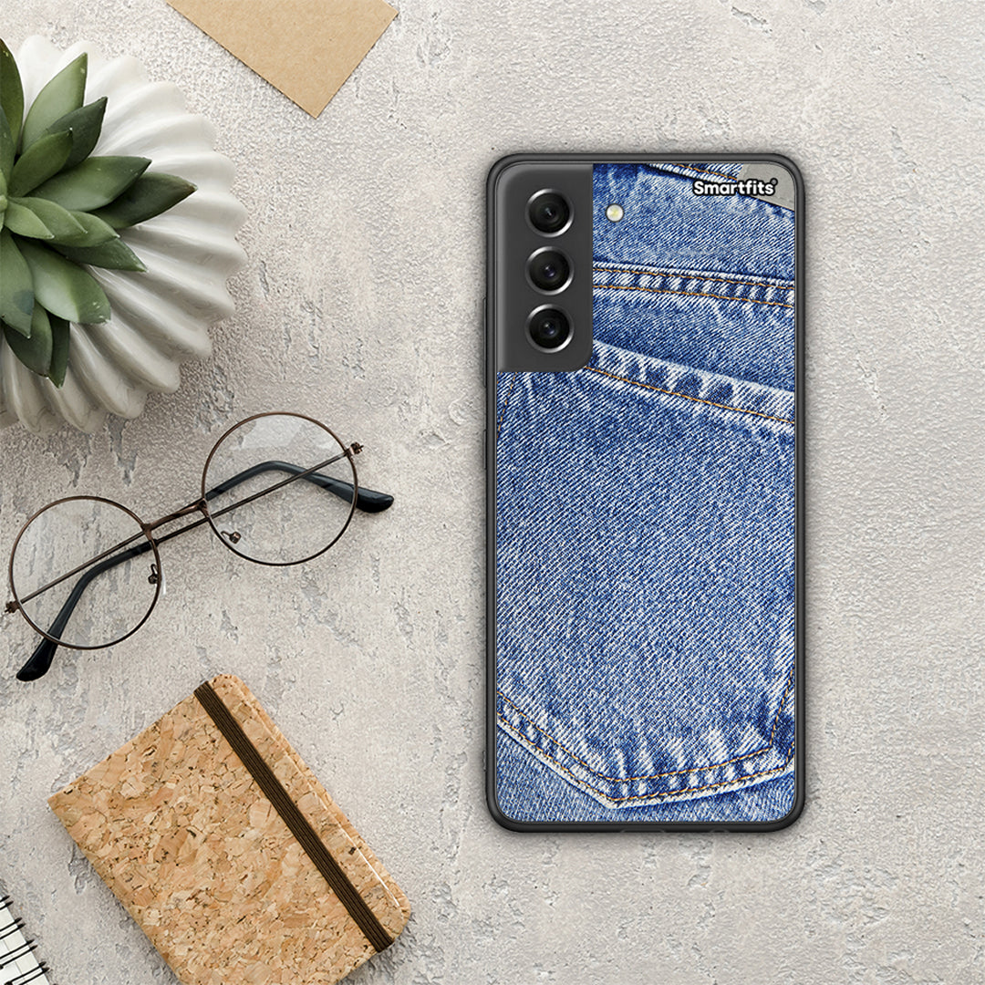 Jeans Pocket - Samsung Galaxy S21 FE θήκη