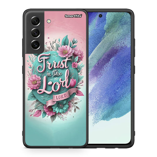 Θήκη Samsung S21 FE Lord Trust από τη Smartfits με σχέδιο στο πίσω μέρος και μαύρο περίβλημα | Samsung S21 FE Lord Trust case with colorful back and black bezels