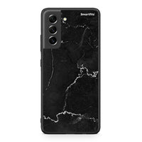 Thumbnail for Samsung S21 FE Marble Black θήκη από τη Smartfits με σχέδιο στο πίσω μέρος και μαύρο περίβλημα | Smartphone case with colorful back and black bezels by Smartfits