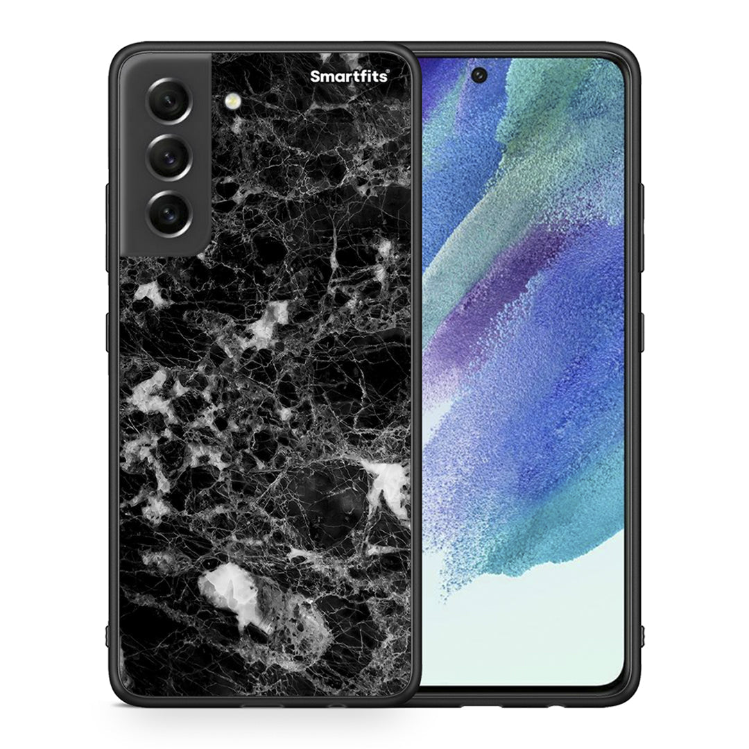 Θήκη Samsung S21 FE Male Marble από τη Smartfits με σχέδιο στο πίσω μέρος και μαύρο περίβλημα | Samsung S21 FE Male Marble case with colorful back and black bezels