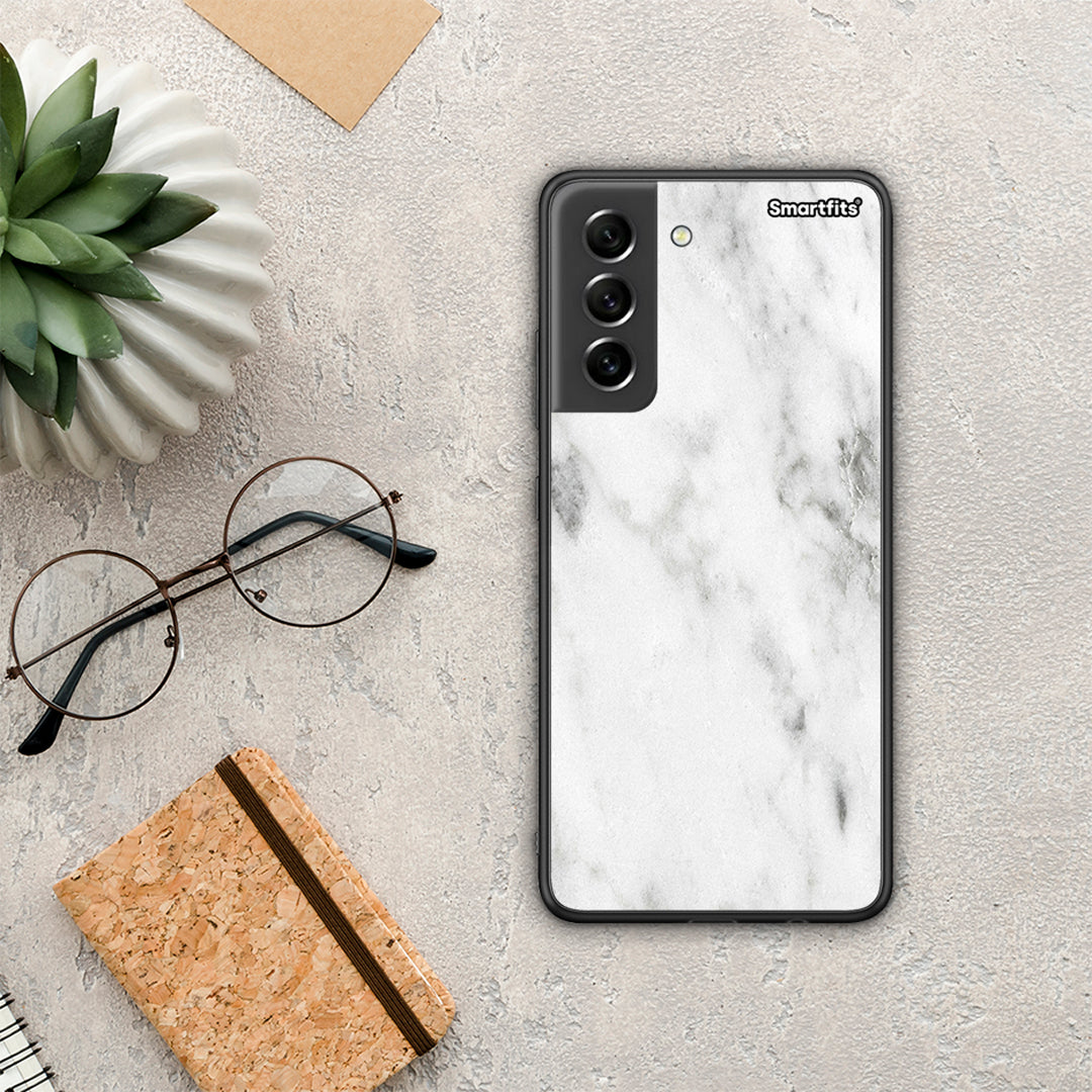 Marble White - Samsung Galaxy S21 FE θήκη