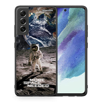 Thumbnail for Θήκη Samsung S21 FE More Space από τη Smartfits με σχέδιο στο πίσω μέρος και μαύρο περίβλημα | Samsung S21 FE More Space case with colorful back and black bezels