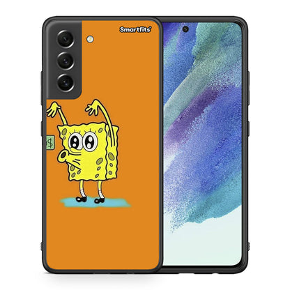 Θήκη Αγίου Βαλεντίνου Samsung S21 FE No Money 2 από τη Smartfits με σχέδιο στο πίσω μέρος και μαύρο περίβλημα | Samsung S21 FE No Money 2 case with colorful back and black bezels