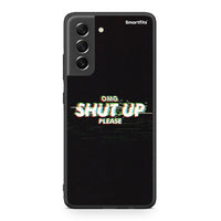 Thumbnail for Samsung S21 FE OMG ShutUp θήκη από τη Smartfits με σχέδιο στο πίσω μέρος και μαύρο περίβλημα | Smartphone case with colorful back and black bezels by Smartfits