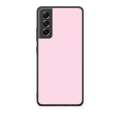 Θήκη Samsung Galaxy S21 FE Pale Pink από τη Smartfits με σχέδιο στο πίσω μέρος και μαύρο περίβλημα | Samsung Galaxy S21 FE Pale Pink case with colorful back and black bezels