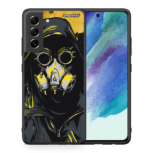 Θήκη Samsung S21 FE Mask PopArt από τη Smartfits με σχέδιο στο πίσω μέρος και μαύρο περίβλημα | Samsung S21 FE Mask PopArt case with colorful back and black bezels