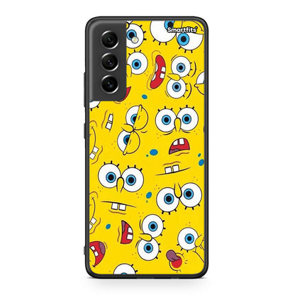 4 - Samsung S21 FE Sponge PopArt case, cover, bumper