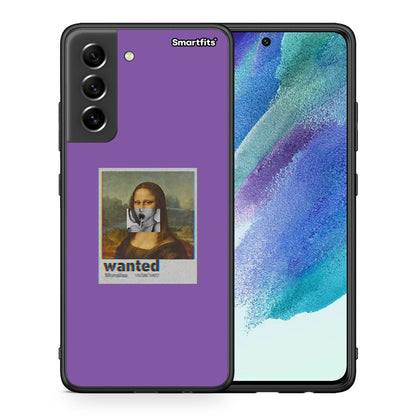 Θήκη Samsung S21 FE Monalisa Popart από τη Smartfits με σχέδιο στο πίσω μέρος και μαύρο περίβλημα | Samsung S21 FE Monalisa Popart case with colorful back and black bezels