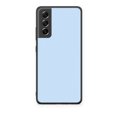 Θήκη Samsung Galaxy S21 FE Powder Blue από τη Smartfits με σχέδιο στο πίσω μέρος και μαύρο περίβλημα | Samsung Galaxy S21 FE Powder Blue case with colorful back and black bezels