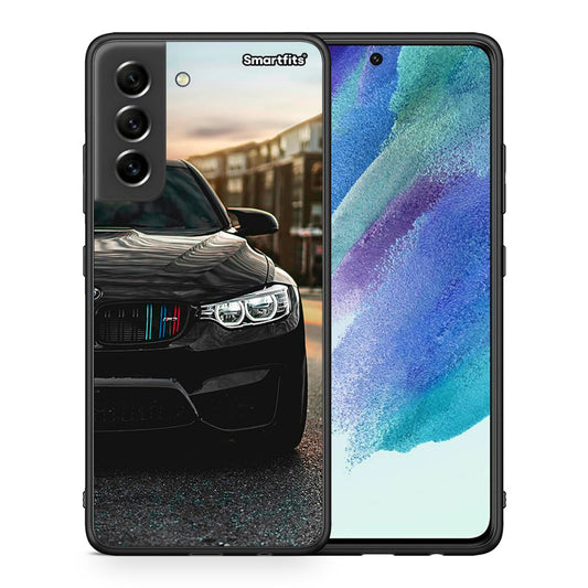 Θήκη Samsung S21 FE M3 Racing από τη Smartfits με σχέδιο στο πίσω μέρος και μαύρο περίβλημα | Samsung S21 FE M3 Racing case with colorful back and black bezels