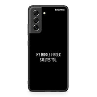 Thumbnail for Samsung S21 FE Salute θήκη από τη Smartfits με σχέδιο στο πίσω μέρος και μαύρο περίβλημα | Smartphone case with colorful back and black bezels by Smartfits