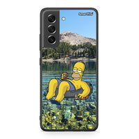 Thumbnail for Samsung S21 FE Summer Happiness Θήκη από τη Smartfits με σχέδιο στο πίσω μέρος και μαύρο περίβλημα | Smartphone case with colorful back and black bezels by Smartfits