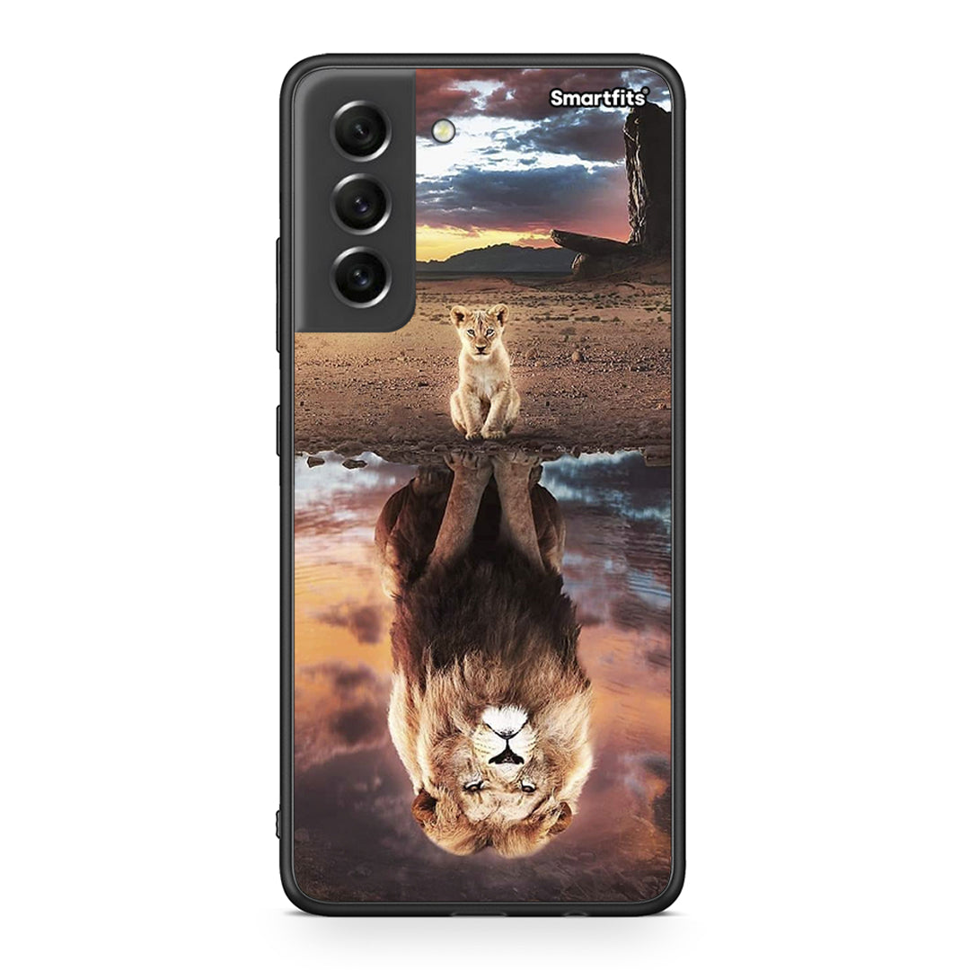 Samsung S21 FE Sunset Dreams Θήκη Αγίου Βαλεντίνου από τη Smartfits με σχέδιο στο πίσω μέρος και μαύρο περίβλημα | Smartphone case with colorful back and black bezels by Smartfits