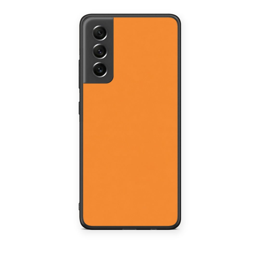 Θήκη Samsung Galaxy S21 FE Tangerine Orange από τη Smartfits με σχέδιο στο πίσω μέρος και μαύρο περίβλημα | Samsung Galaxy S21 FE Tangerine Orange case with colorful back and black bezels